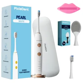 szczoteczka-soniczna-pixiedent-pearl-biala-zestaw