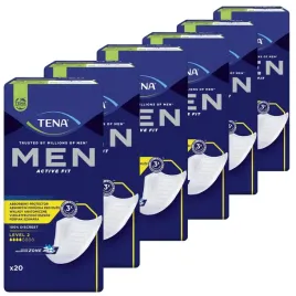wielopak-6x20szt-tena-men-active-fit-level-2-meskie-wkladki-chlonnosc-4-8