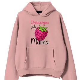 bluza-damska-rozowa-kaptur-prezent-dla-dziewczyny-dziewczyna-jak-malina-s
