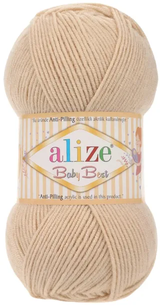 Włóczka Alize Baby Best - 310 ECRU - 100g 10% Bambus 90% Akryl
