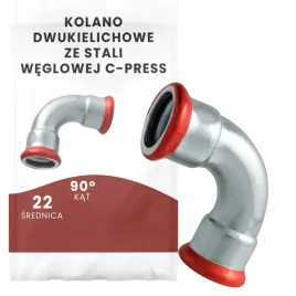 kolano-kolanko-90-22-dwukielichowe-stal-weglowa-zaciskowe-zacisk-c-press