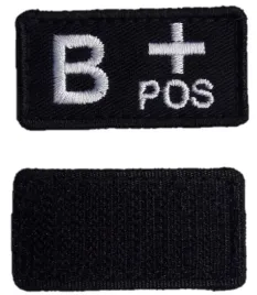 plakietka-rzep-naszywka-grupa-krwi-b-positive-czarna-black