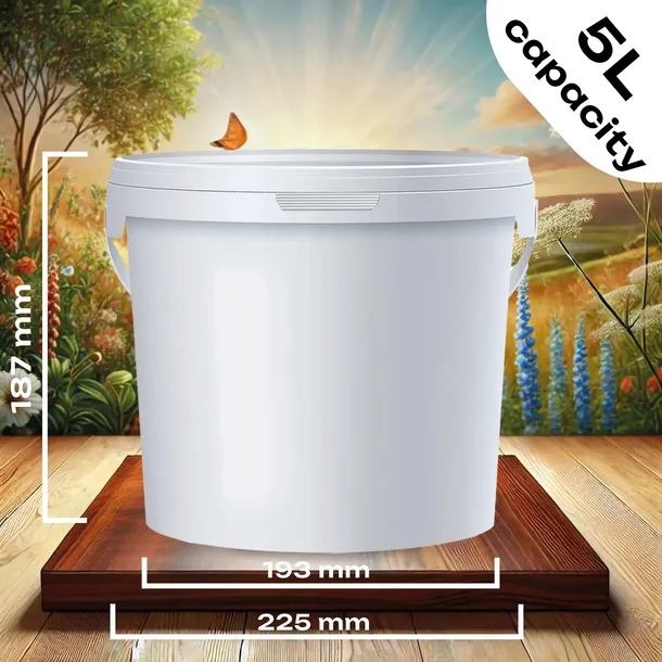 10-x-5l-wiaderko-plastikowe-wiadro-z-pokrywa-atest-spozywcze-5-litrow-biale-pojemnosc-5-l