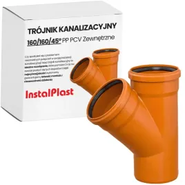 trojnik-kanalizacyjny-pcv-pp-160-160-45-stopni-zewnetrzny-zlaczka