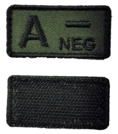 plakietka-rzep-naszywka-grupa-krwi-a-negative-olive-zielona