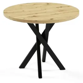 stol-okragly-ferano-100-cm-metalowa-podstawa-blat-dab-artisan