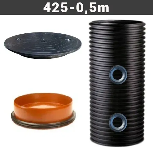 zestaw-studnia-karbowana-dno-425-05m-uszczelki-stan-nowy