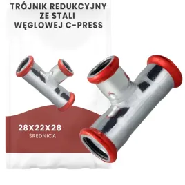 trojnik-redukcyjny-28-x-22-x-28-stal-weglowa-zaciskowy-zacisk-c-press