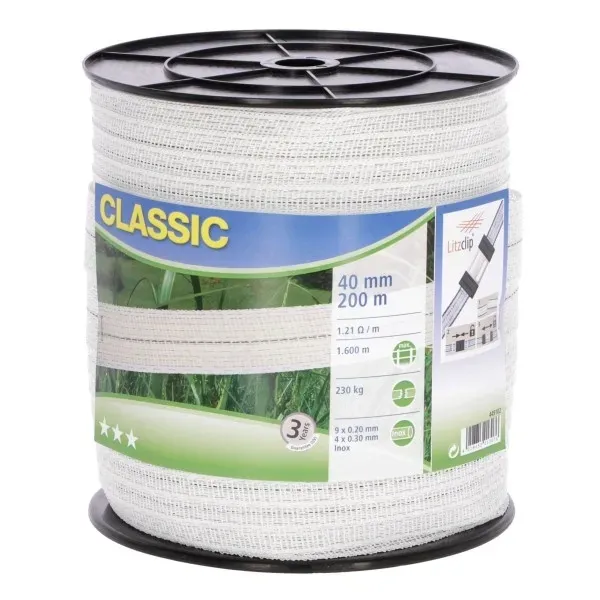 tasma-classic-200m-40mm-biala-stan-nowy