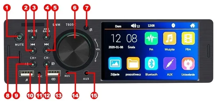 radio-samochodowe-1din-ekran-41-usb-bluetooth-sd-marka-bez-marki