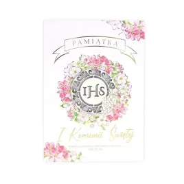pamiatka-pierwszej-komunii-swietej-grawer-rozowe-kwiaty-ihs-koperta-biala