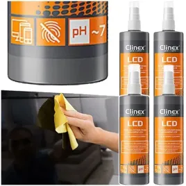 clinex-lcd-plyn-do-czyszczenia-ekranow-monitorow-tv-200ml-spray-4-szt