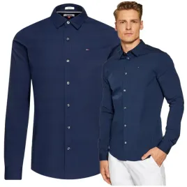 tommy-hilfiger-jeans-koszula-bawelna-meska-granat-slim-dlugi-rekaw-r-xl