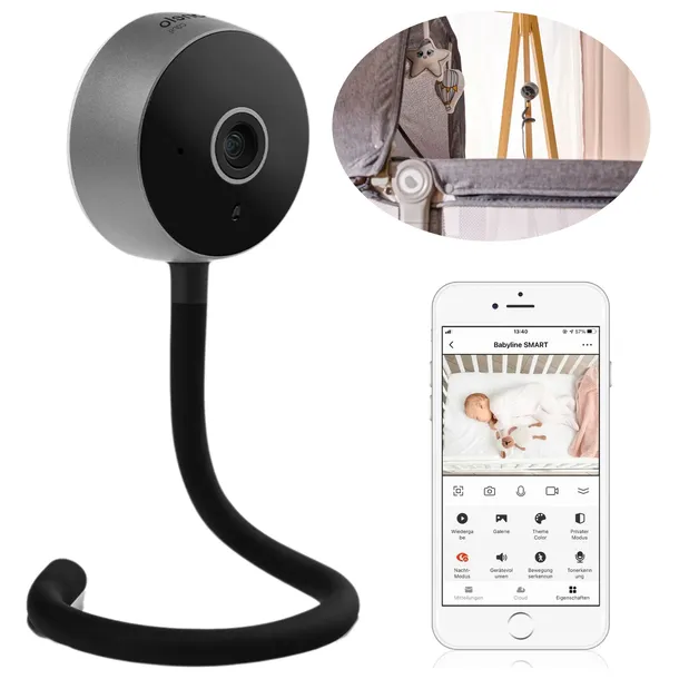 Elektroniczna niania kamera WIFI WYKRYWANIE RUCHU Lionelo Babyline Smart