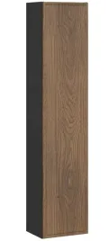 slupek-wiszacy-pionowy-140-cm-czarny-dab-casella-frezowany-front-mdf
