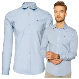 tommy-hilfiger-jeans-koszula-bawelna-meska-blekitna-slim-dlugi-rekaw-r-l