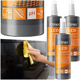 clinex-lcd-plyn-do-czyszczenia-ekranow-monitorow-tv-200ml-spray-3-szt