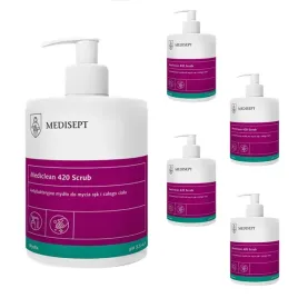mydlo-w-plynie-420-scrub-medisept-antybakteryjne-500ml-zestaw-5-sztuk