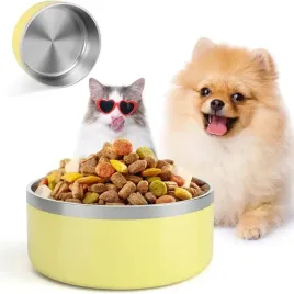 ikitchen-miska-dla-psa-12-l-stal-nierdzewna-antyposlizgowa-zolta