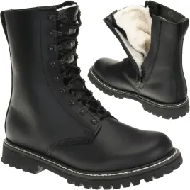 buty-zimowe-ocieplane-wojskowe-skorzane-bw-pilotenstiefel-czarne-40