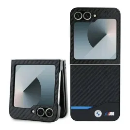 etui-bmw-carbon-blue-line-na-samsung-galaxy-z-flip-6-czarne