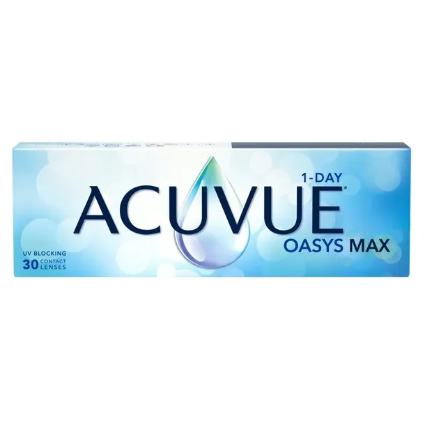 Soczewki jednodniowe Acuvue Oasys MAX 1-Day 30 sztuk BC: 8.5 Moc: -5,00