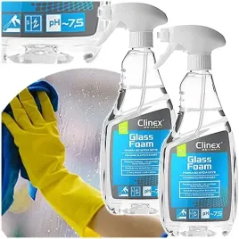 clinex-pianka-do-mycia-szyb-glass-foam-650ml-nie-zostawia-smug-2-szt