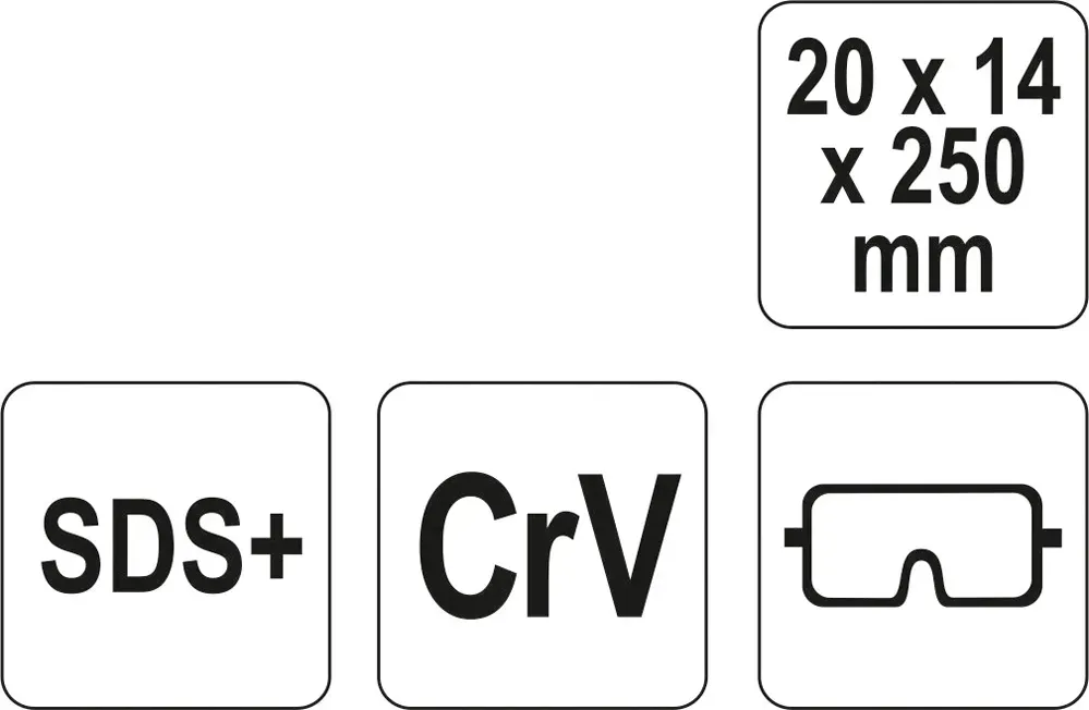 dluto-sds-plus-20x14x250-crv