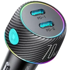 ladowarka-samochodowa-2x-usb-c-70w-z-podswietleniem-led-joyroom-jr-ccn02