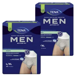 2x8szt-dyskretne-meskie-szare-majtki-chlonne-tena-men-pants-normal-l-xl
