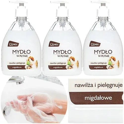 clinex-mydlo-w-plynie-liquid-soap-nawilza-500ml-zapach-migdalowy-3-szt