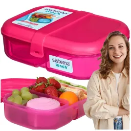 sistema-lunchbox-sniadaniowka-do-szkoly-przegrodkami-i-pojemniczkiem-rozowa