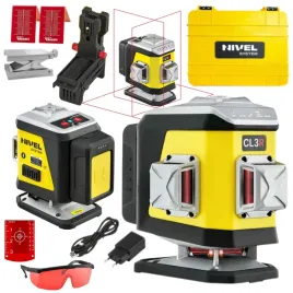 nivel-system-laser-krzyzowy-3d-czerwony-bluetooth-akcesoria-walizka-cl3r