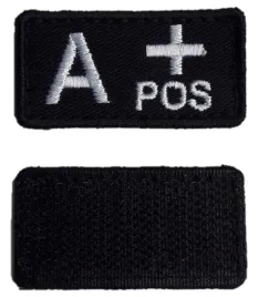 plakietka-rzep-naszywka-grupa-krwi-a-positive-czarna-black