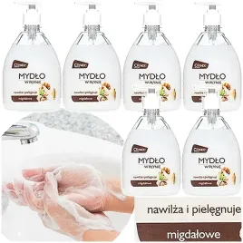 clinex-mydlo-w-plynie-liquid-soap-nawilza-500ml-zapach-migdalowy-6-szt