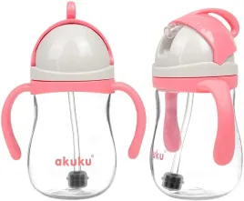 akuku-bidon-kubek-niekapek-ze-slomka-z-odwaznikiem-zamykany-280-ml-rozowy