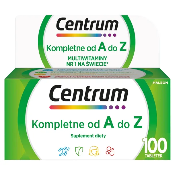Multiwitamina Centrum od A do Z minerały komplet witamin 100 tabletek