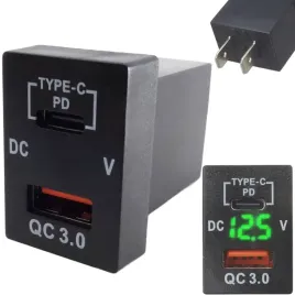 ladowarka-samochodowa-montazowa-usb-12v-24v-qc3-0-pd-zielony-woltomierz