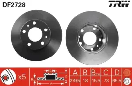 tarcza-hamulcowa-trw-df2728