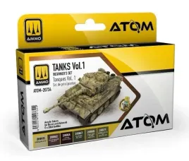 ammo-mig-20734-atom-beginners-set-tanks-vol-1-zestaw-farb-6x20ml