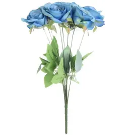 bukiet-9-eleganckich-roz-48-cm-kolor-niebieski-jak-zywe