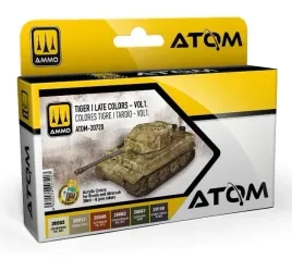 ammo-mig-20720-atom-tiger-i-late-colors-set-vol-1-zestaw-farb-6x20ml