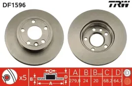 tarcza-hamulcowa-trw-df1596