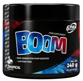 6pak-nutrition-boom-240g-tropikalny-mocna-pompa-i-wytrzymalosc