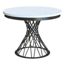 stol-metalowa-podstawa-okragly-bialy-laminat-loka-100-138x100x77cm
