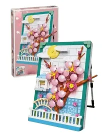 klocki-kwiaty-w-ramce-kwiat-wisni-sakura-441-el-obraz-z-kwiatow