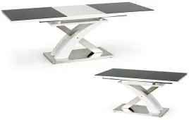 stol-rozkladany-szklany-lakierowany-160-220x90-duzy-sandor-2-bialy-czarny