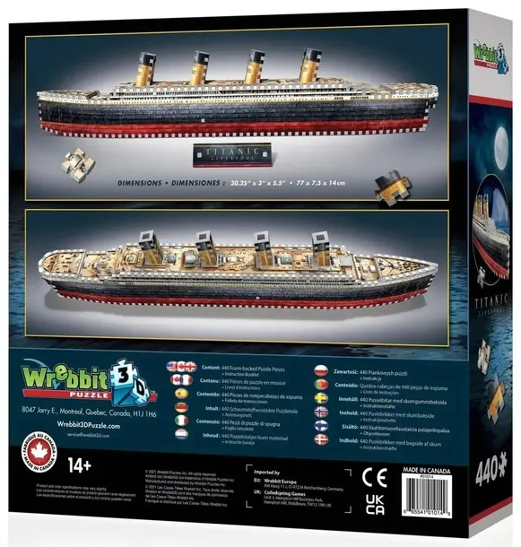 puzzle-3d-440-wrebbit-titanic-kolekcja-titanic
