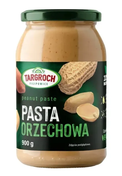 Targroch Pasta Orzechowa 900g PEANUT BUTTER 100% BEZ CUKRU KETO
