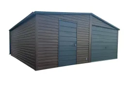 garaz-blaszany-blaszak-5x6-dwuspadowy-ciemny-orzech-premium